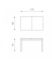 Tavolo Allungabile 130-210 x 80 cm - Traffic 