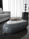 Tavolino moderno  pietra grigio cm 74 x 123 x h 27