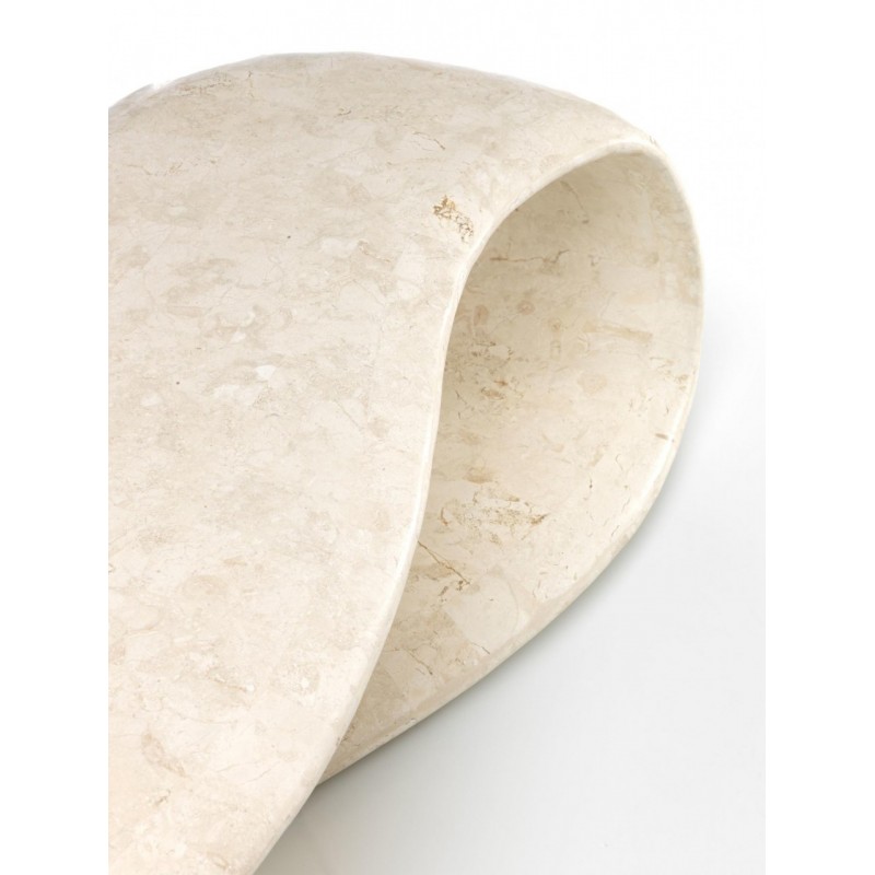 Tavolino moderno pietra beige cm 123 x 60 x h 34