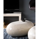 Tavolino moderno pietra beige cm 50 x 75 x h 27
