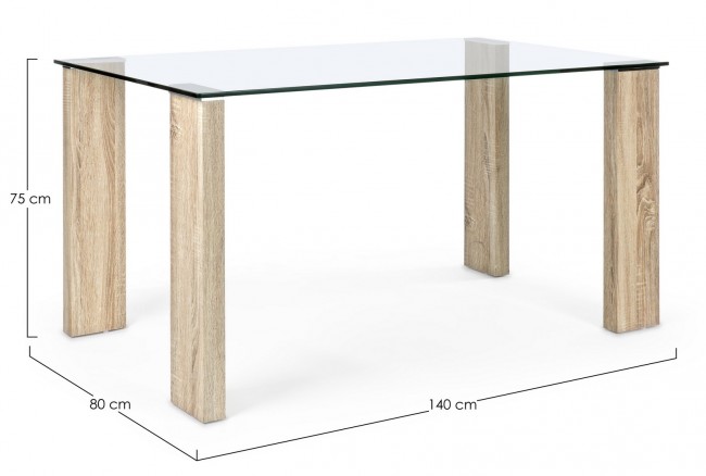 Tavolo New Arley Nature 140X80  