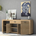 (2c) Madia quattro ante un cassetto Rovere FIESTA 177x40x h76 cm(FIESTACREDRO)
