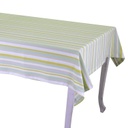 Tovaglia stripe verde tinto in filo cm140x180