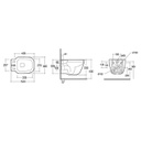 Vaso Sospeso Rimless One Fissaggio Nascosto