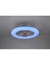 Ventilatore Lampadario Led Dimmer RGBW Stralsund Alluminio Trio Lighting