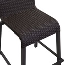 Sgabello bar polyrattan adila noce cm49x59h81-103