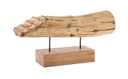 Soprammobile legno naturale Naele  cm 61 x 16 x 29,5h