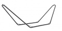 Supporto amaca in acciaio Antracite 300x80x h100 cm