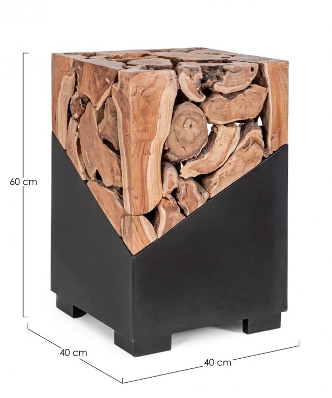 Tavolino design legno  quadrato Grenada
