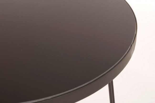 Tavolino nero in metallo stile design