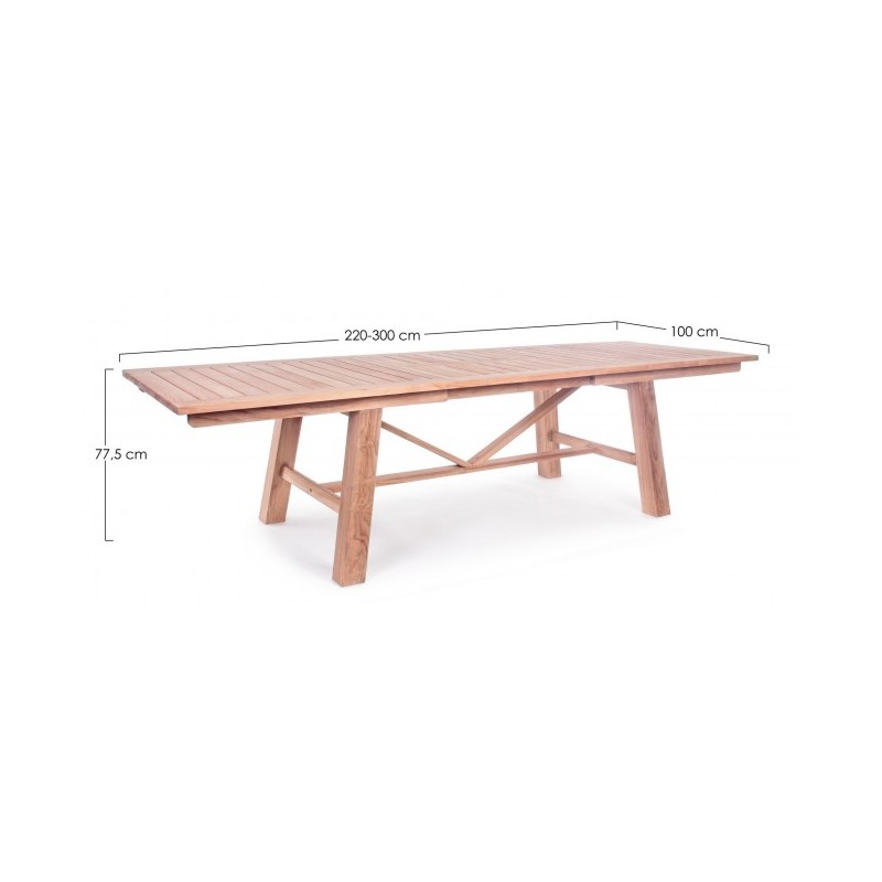 Tavolo Maryland rettangolare allungabile 100x200-300 cm