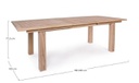 Tavolo Maryland rettangolare allungabile 180-240x100