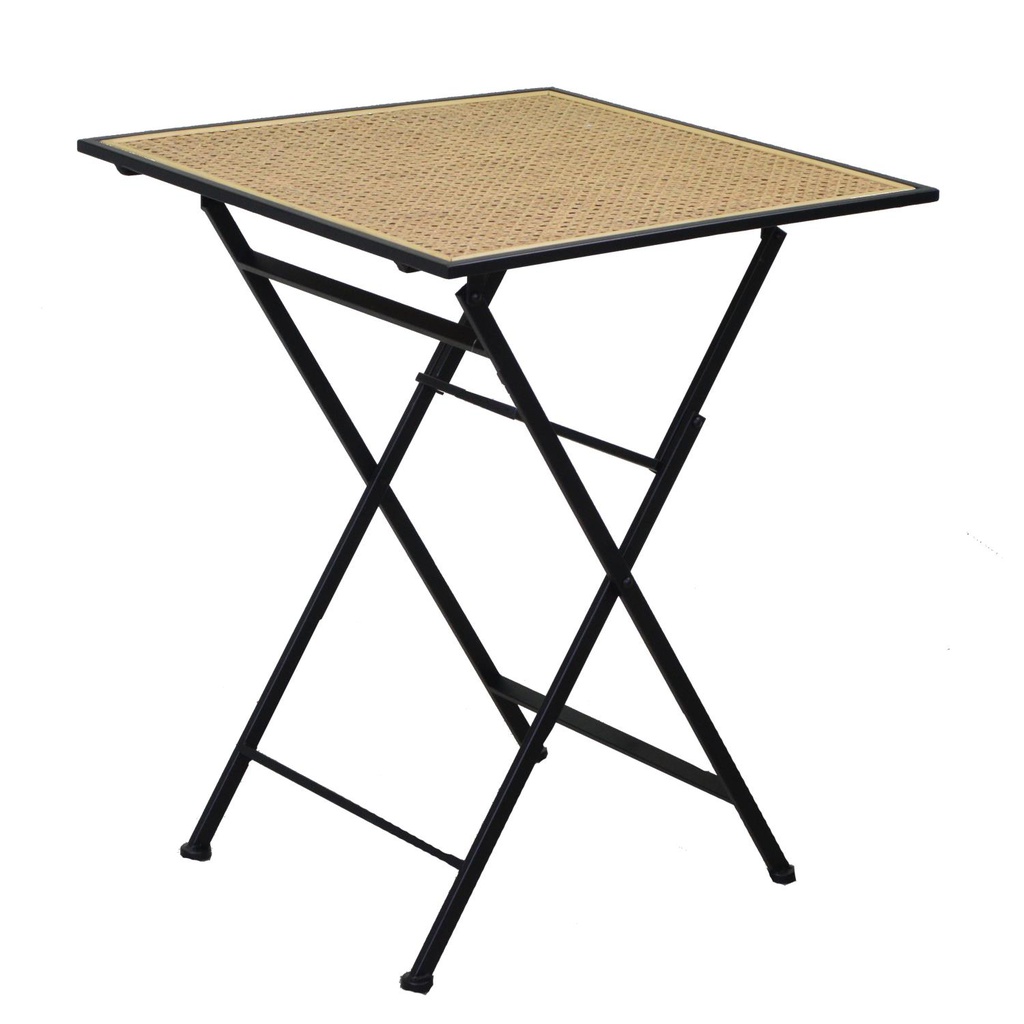 Tavolo ferro nero quadro cm 60x60h74