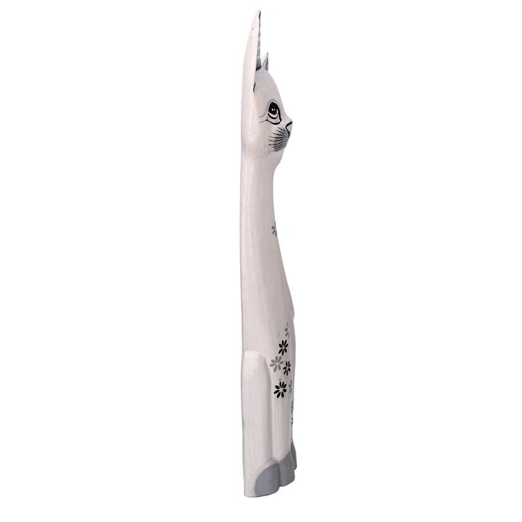 Gatto legno 1-3 bianco cm h60/80/100