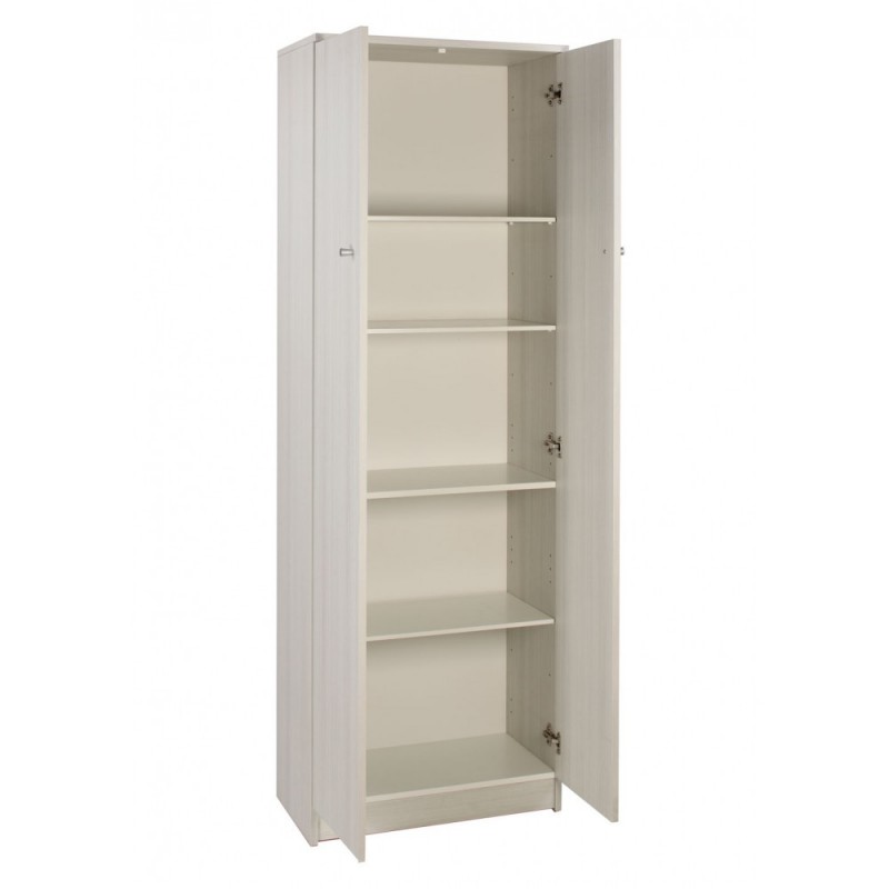 Armadio multiuso due ante Bianco 62x34x h182 cm