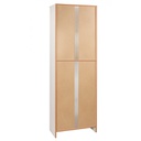Armadio multiuso due ante Bianco 62x34x h182 cm