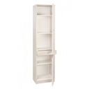Armadio multiuso due ante un cassetto Bianco 46x34x h183 cm