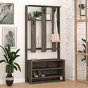 (2c) Mobile ingresso Chester noce 90x36xh.180 cm(CHESTERNOCE)