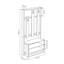(2c) Mobile ingresso Chester noce 90x36xh.180 cm(CHESTERNOCE)