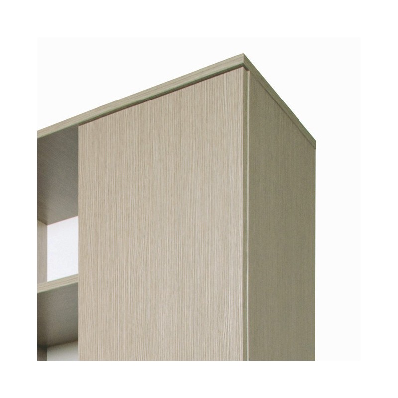 Armadio scarpiera multiuso Olmo in legno nobilitato 2 ante h130x71x38 cm