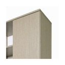 Armadio scarpiera multiuso Olmo in legno nobilitato 2 ante h130x71x38 cm