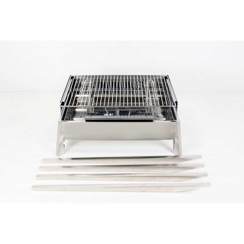 Barbecue Etna in acciaio da esterno cm 122x 62 x 85 h
