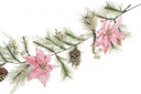 3x Boa Annabel Poinsettia Rosa H180
