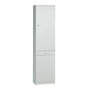 Armadio multiuso due ante un cassetto Bianco 46x34x h183 cm