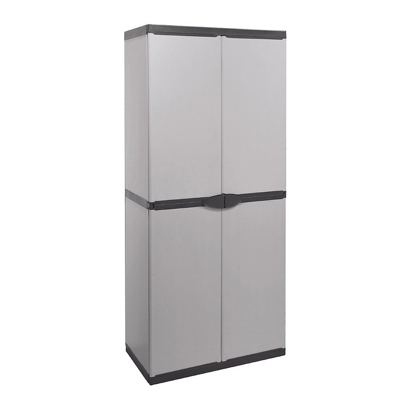 Armadio resina con 4 ripiani e due ante cm 68 x 39.5 x 168 h (copia)