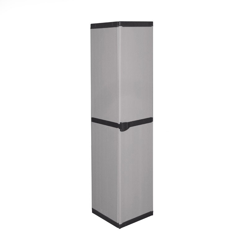 Armadio slim salvaspazio resina 4 ripiani cm 34 x 39.5 x 168 h