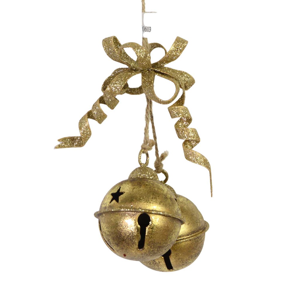 Campanello metallo oro cm15x6x23