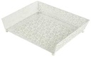 Cesto ferro porta risma bianco h-4656 cm. 34,5 x 27  h 7,5