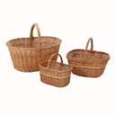 Cesto portalegna vimini olanda 1-3 europeo ovale cm 65xh31/52x44