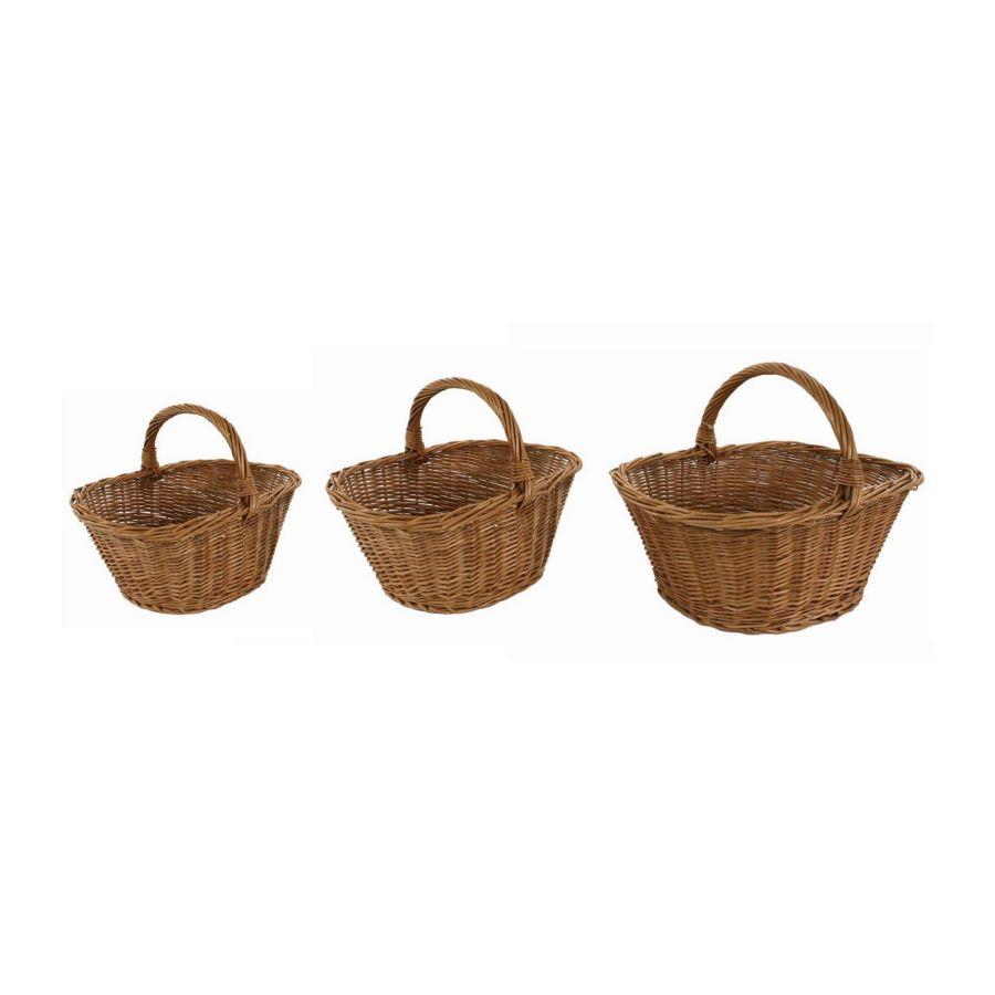 Cesto vimini europeo giovanni 1-3 ovalecm 49x35h20/32