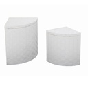 Cestone paper bianco 1-2 angol c/foderacm 40x40h53