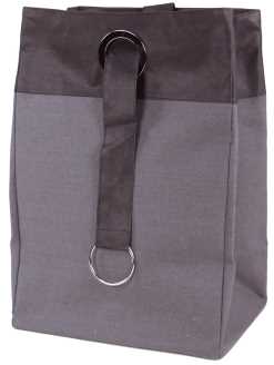 Cestone portabiancheria nero sh-1620 cm. 40 x 30 h 60