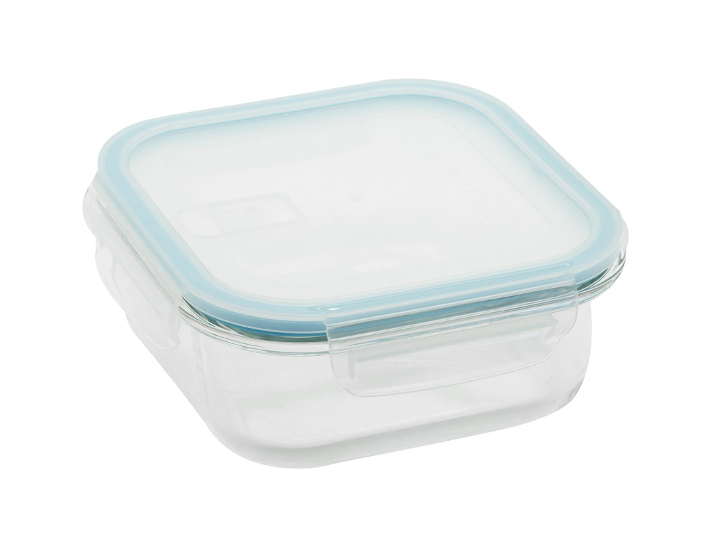 Contenitore Quadrato Con Coperchio Con Sfiato 1,2 Lt Vetro
