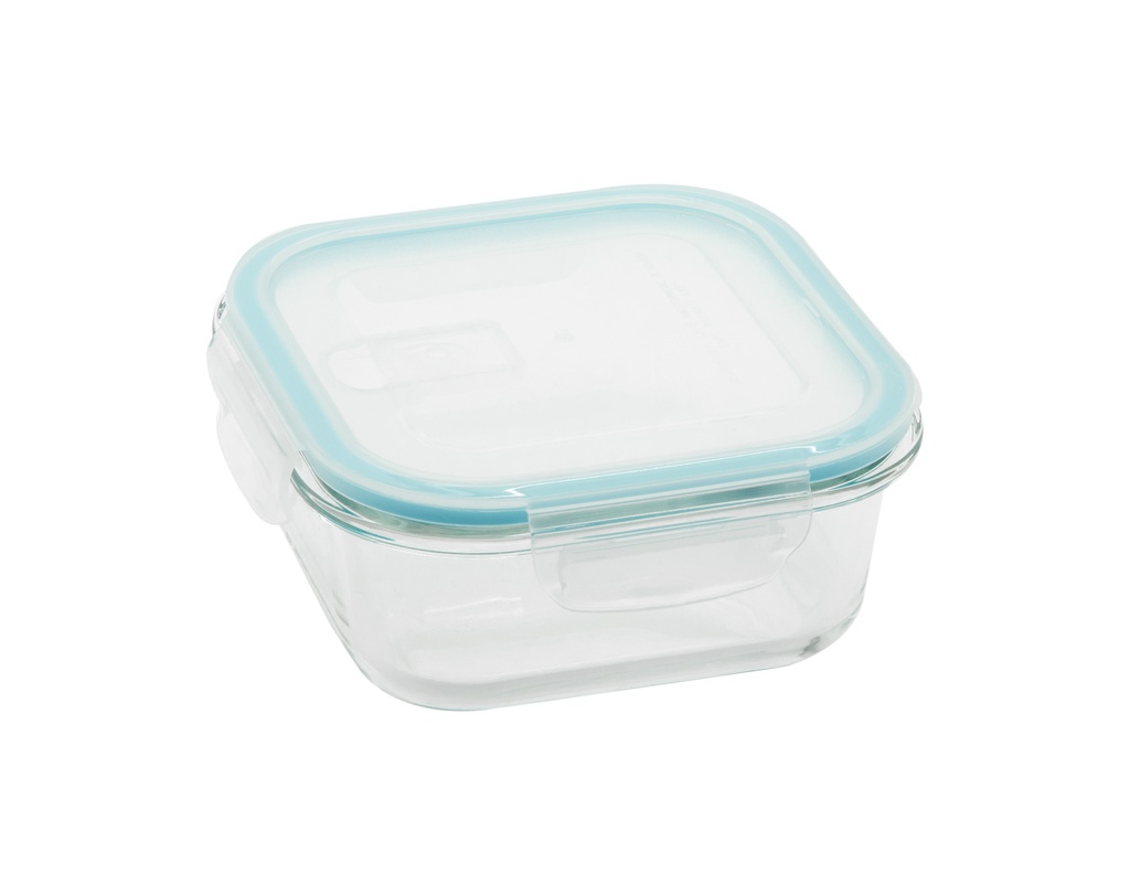 Contenitore Quadrato Con Coperchio Con Sfiato 800 Ml Vetro