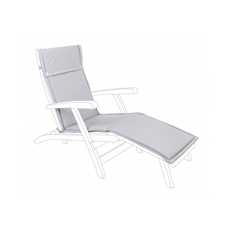 Cuscino lettino piscina  Poly sfoderabile Tortora