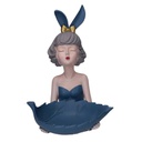 Donna resina svuotatasche blu cm 24x26h32