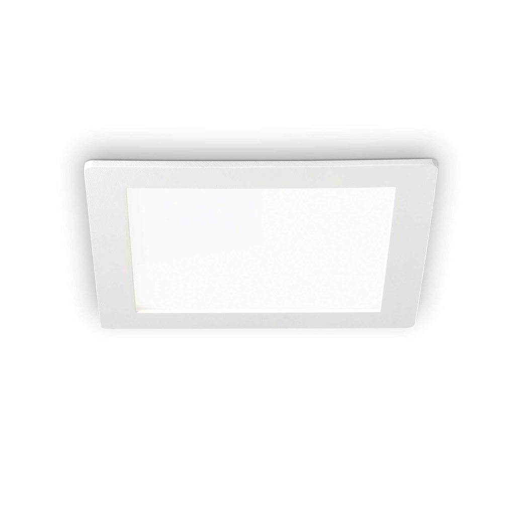 Faretto incasso 10W quadrato 3000K 118x35x118mm