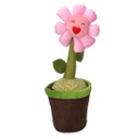 Fermaporta tessuto fiore rosa cm 12x12h35