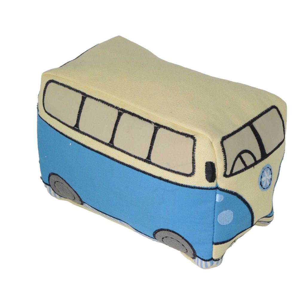 Fermaporta tessuto pullman azzurro cm 18x9h13