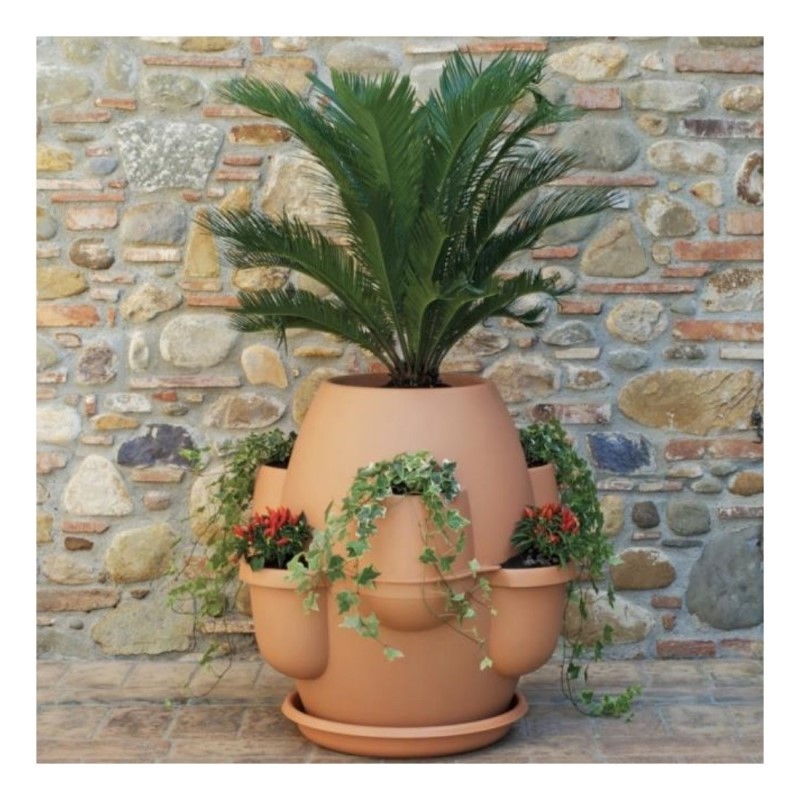 Fioriera classica Cappuccino OASI diametro 80x h80 cm