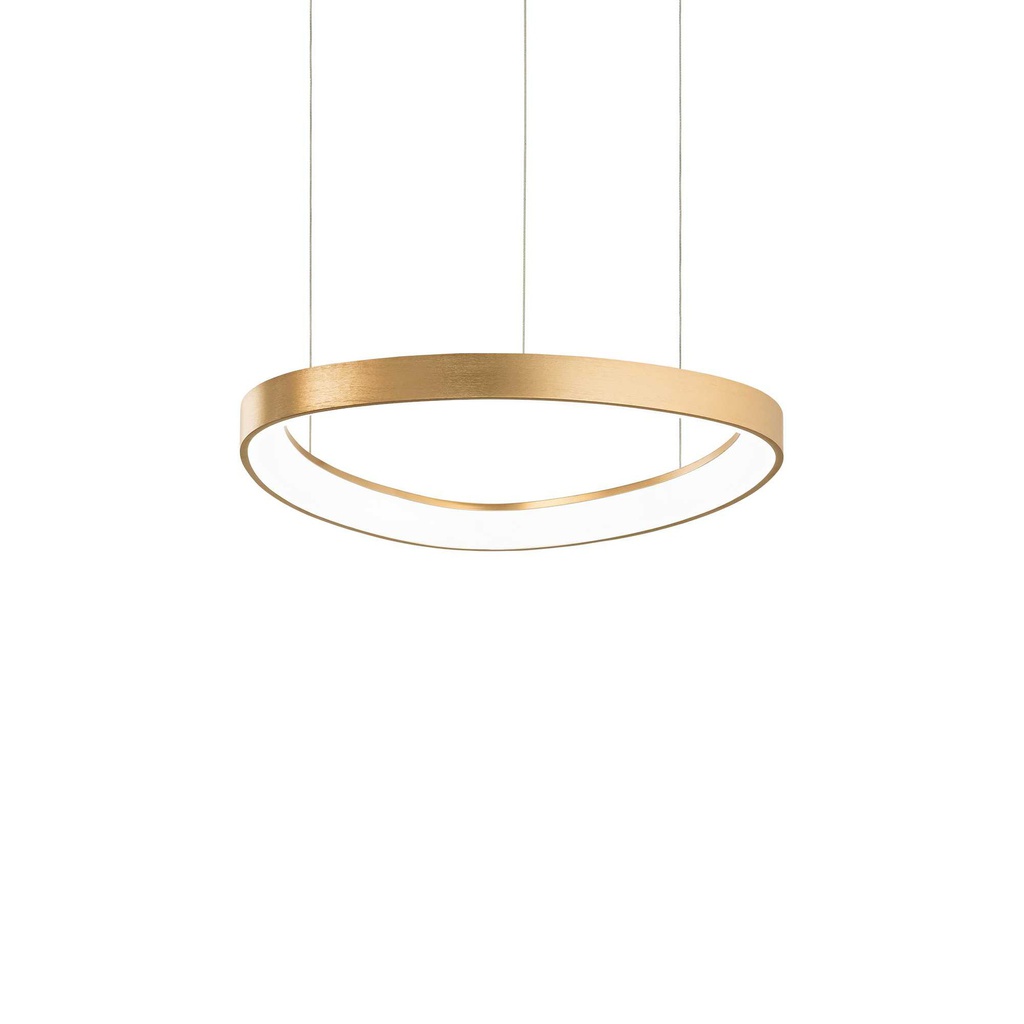 Lampada a sospensione ottone L 425 x H min 285 - max 1525 x P 425 mm