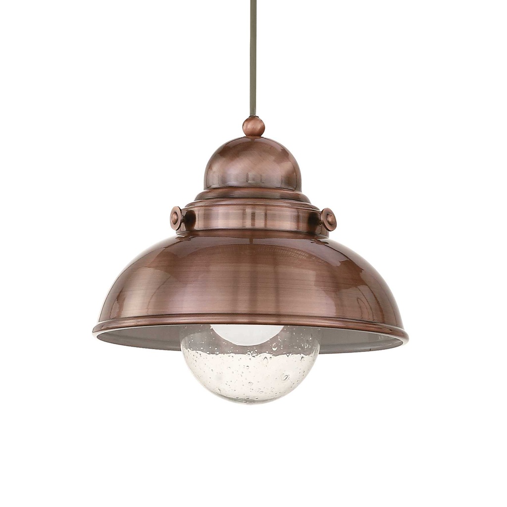Lampada a sospensione rame D 290 x H min 520 - max 1550 mm