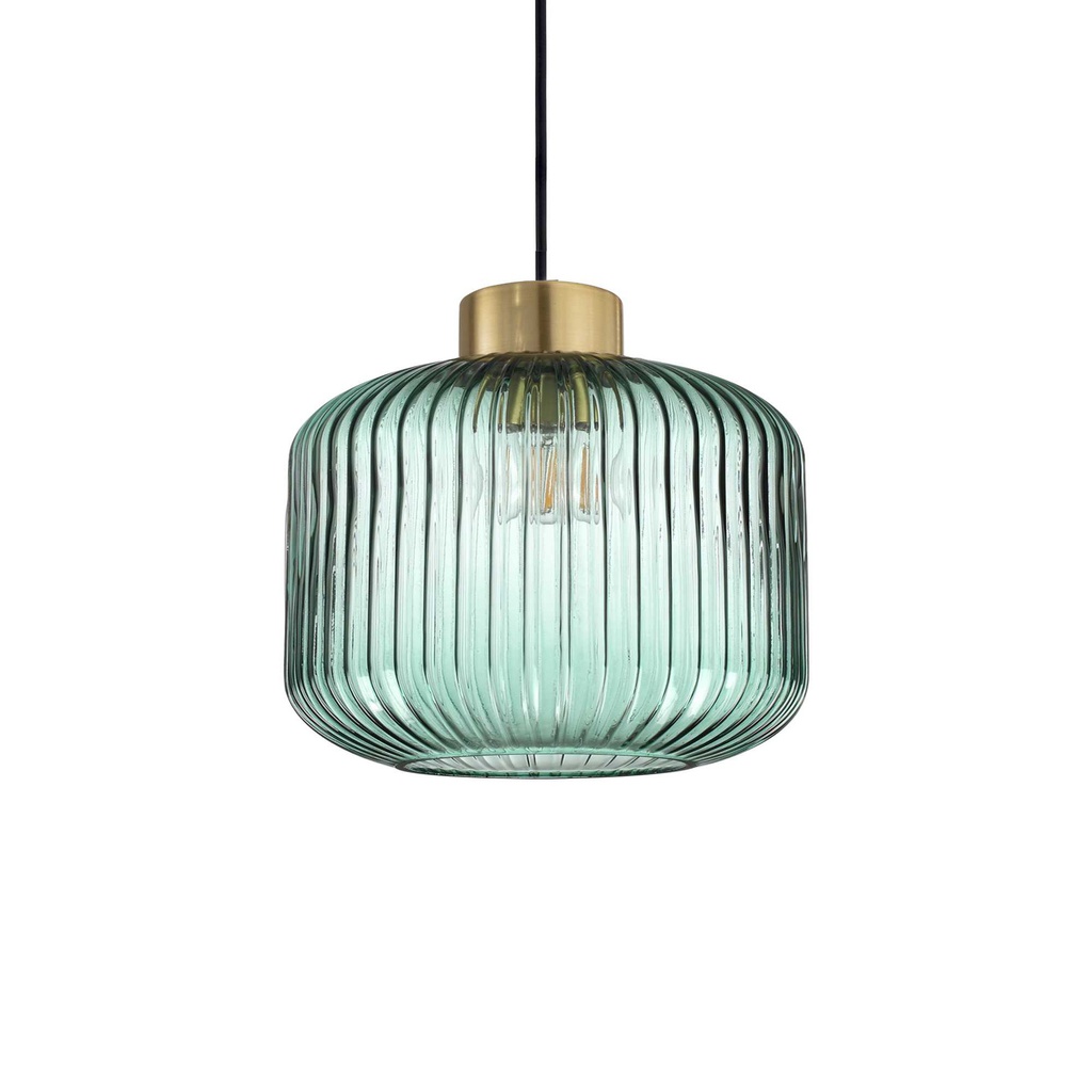 Lampada a sospensione verde D 240 x H min 435 - max 2185 mm