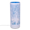 Lampada aroma metallo touch blu cmø10h26