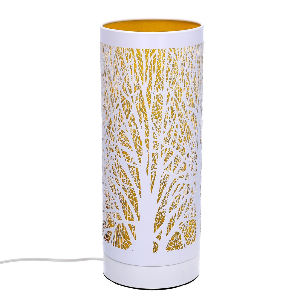Lampada aroma metallo touch giallo cmø10h26