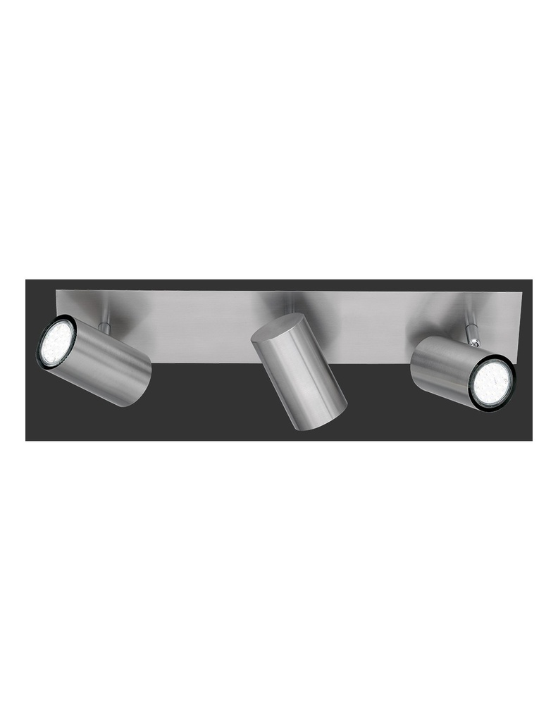 Lampada da Soffitto 3 Faretti Spot Orientabili Marley Nichel Trio Lighting